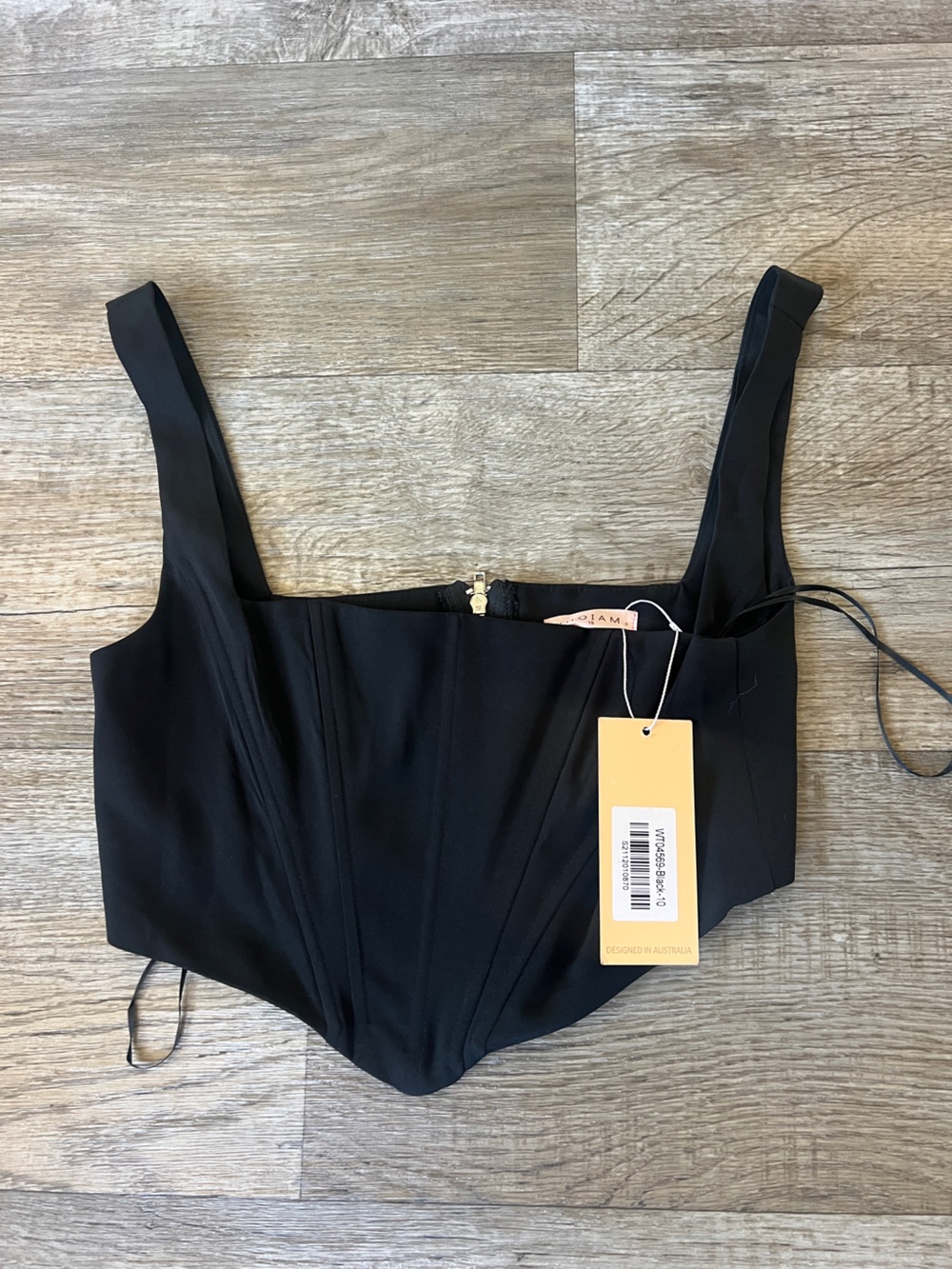 Who I Am Australia Crop Top with Boning